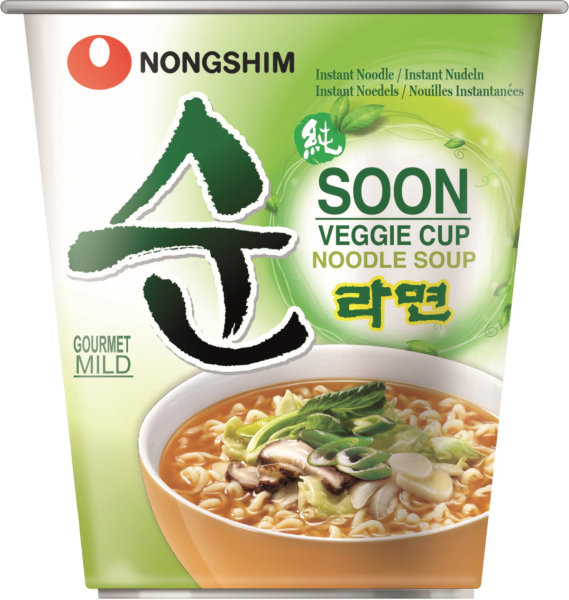 Nongshim Instant Nudeln Soon Veggie Ramyun Cup (12x67g)