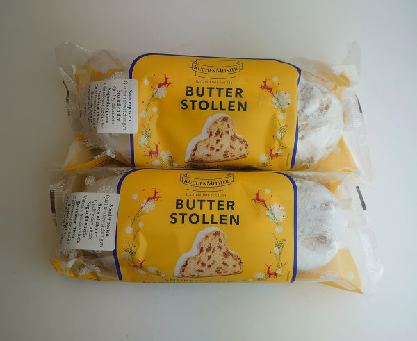 Kuchenmeister Butterstollen (2x500g) MHD: 08.01.25