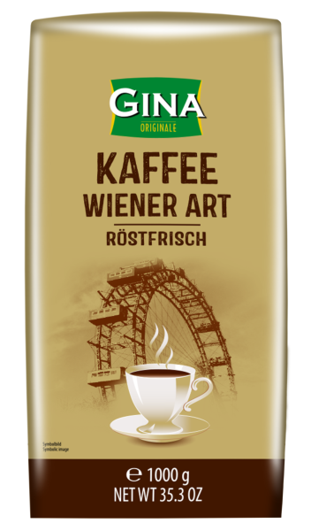 Gina Kaffee Wiener Art ganze Bohnen 1kg
