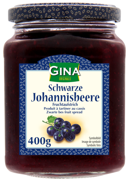 Gina Fruchtaufstrich schwarze Johannisbeere