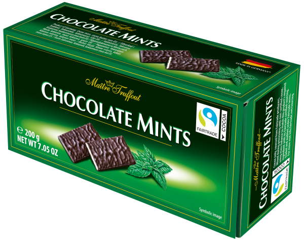 Maitre Truffout Chocolate Mints - Zartbitter Täfelchen Minze
