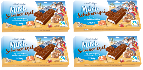 Maitre Truffout Milchschokolade mit Sahnecremefüllung (4x100g)
