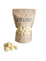 FRUNI Himbeeren gefriergetrocknet in weißer Schokolade